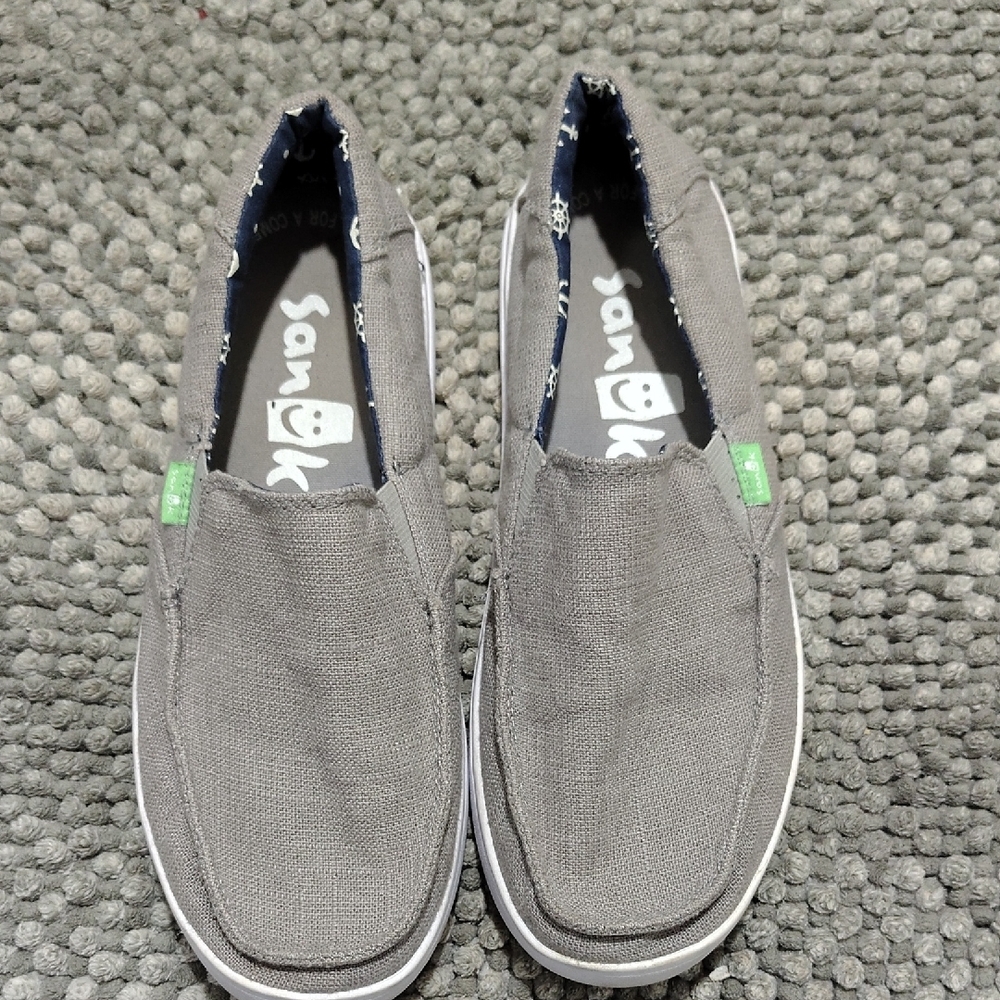 Sanuk Men's Gray Slip-On Shoes